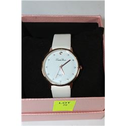 XIAN BEIN QUARTZ WHITE STRAP WATCH