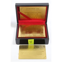 DECK OF 24KT GOLD FOIL HIGH ROLLER POKER CARDS