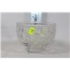 Image 1 : SMALL PINWHEEL CRYSTAL FOOTED BOWL