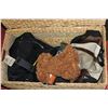 Image 1 : WICKER STORAGE CHEST WITH LAPTOP BAG, SUITCASE BAG