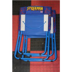 SET OF 2 SPIDERMAN CHILDRENS FOLDING CHAIRS