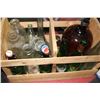 Image 1 : WOOD CRATE FULL OF COLLECTIBLE BOTTLES