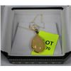 Image 1 : #73 14 KT GOLD OPAL PENDANT NECKLACE