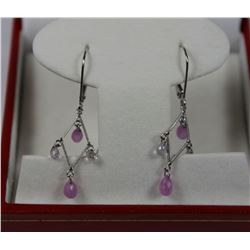 #32 10 KT WHITE GOLD NATURAL TOURMALINE DROP