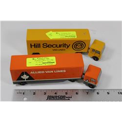 MADE IN USA METAL ALLIED VAN LINES AND HILL