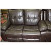 Image 3 : NEW CHOCOLATE BROWN RECLINING SOFA W LOVE SEAT