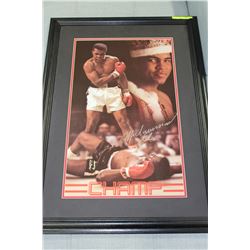 FRAMED MUHAMMAD ALI- CHAMP