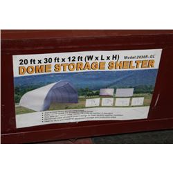 20FT X 30FT X 12FT PEAK CEILING STORAGE SHELTER
