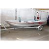 Image 1 : 14' ALUMINUM "DEEP WATER" FISHING BOAT SOLD WITH