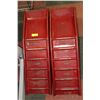 Image 1 : PAIR OF RED METAL VEHICLE RAMPS