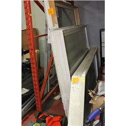 3 NEW PVC WINDOWS (ASST. SIZES)