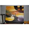 Image 1 : LARGE ABSTRACT CANVAS PRINT