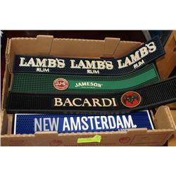 4 BAR MATS/ DRIP CATCHERS - RUBBER