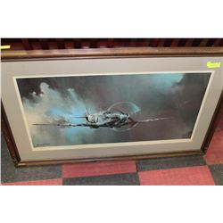 SPITFIRE FRAMED PICTURE BY BARRIE A. F. CLARK