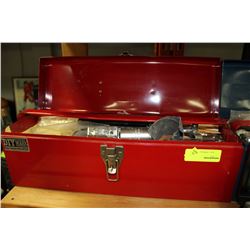 TOOL BOX W/ CONTENTS : RED