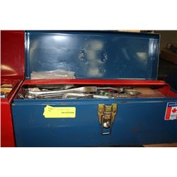 TOOL BOX W/ CONTENTS : BLUE