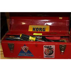 TOOL BOX W/ CONTENTS : RED