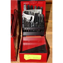 METAL BOX W/ DRILL BITS