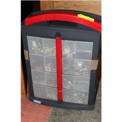MASTERCRAFT PLASTIC BOLT STORAGE W/ CONTENTS