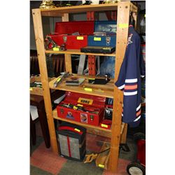 4-TIER WOODEN SHELF - 35" L X 21" W X 69" H