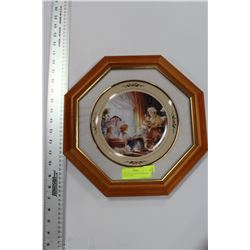 TRISHA ROMANCE WOOD FRAMED COLLECTIBLE