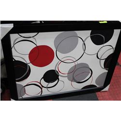 FRAMED CIRCLE PATTERN PICTURE