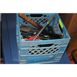 CRATE OF ASST. HAND TOOLS