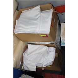 TEN 90"x156" WHITE TABLE CLOTHS X4