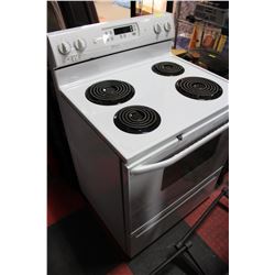 MAYTAG PERFORMA WHITE COIL TOP STOVE W/ 7 DAY