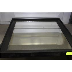 BLACK FRAMED MIRROR