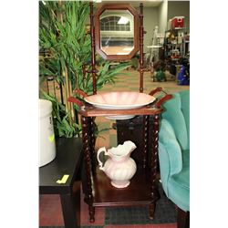 VINTAGE BARLEY TWIST WASH STAND SET
