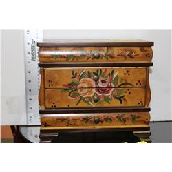 DECORATIVE WOODEN JEWELLERY BOX