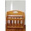 Image 1 : WOODEN MAGAZINE RACK