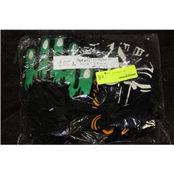 PK OF 6 GLOW IN THE DARK SAFETY GLOVES