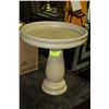 Image 1 : BEIGE CEMENT BIRD BATH