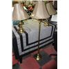 Image 1 : SET OF TWO TABLE LAMPS & ONE FLOOR LAMP - 3 STAGE