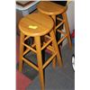 Image 1 : PAIR OF WOODEN STOOLS