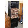 Image 1 : METAL & FABRIC 5 TIER SHELVING UNIT SOLD WITH SET