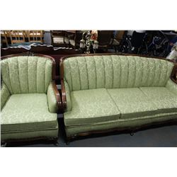 MODERN FRENCH PROVINCIAL SOFA & CHAIR