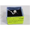 Image 1 : .925 SILVER FRESH WATER PEARL RING - SIZE 5