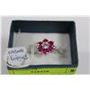 Image 1 : .925 SILVER NATURAL RUBY RING