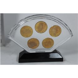 CHINESE COLLECTIBLE COIN SET IN DISPLAY STAND