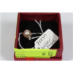 .925 SILVER FRESH WATER PEARL RING - SIZE 5