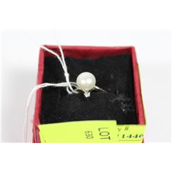 .925 SILVER FRESH WATER PEARL RING - SIZE 7