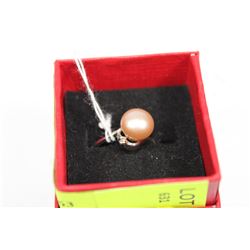 .925 SILVER FRESH WATER PEARL RING - FREE SIZE