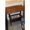 Image 1 : VINTAGE SIDE TABLE WITH BUILT IN MAGAZINE RACK