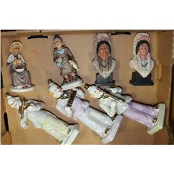 FLAT OF ASSORTED FIGURINES