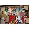 Image 1 : FLAT OF ASSORTED CHRISTMAS DOLLS & FIGURINES