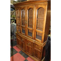 VINTAGE WOODEN BUFFET AND HUTCH