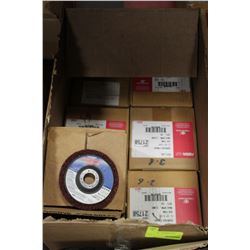 BOX OF SURFACE FINISHING DISCS